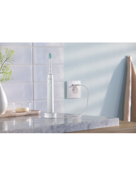 Philips 3100 series Sonicare Spazzolino Elettrico Sonico Bianco HX3671/13