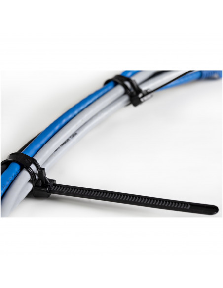 StarTech.com Fascette fermacavo riutilizzabili da 12 cm - 7 mm di larghezza, 30 mm di diametro del fascio e resistenza alla traz