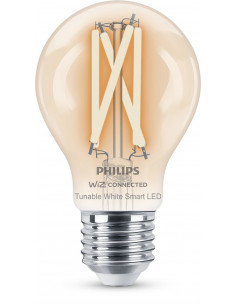 Philips LED Lampadina Smart Filament Dimmerabile Luce Bianca da Calda a Fredda Attacco E27 60W Goccia
