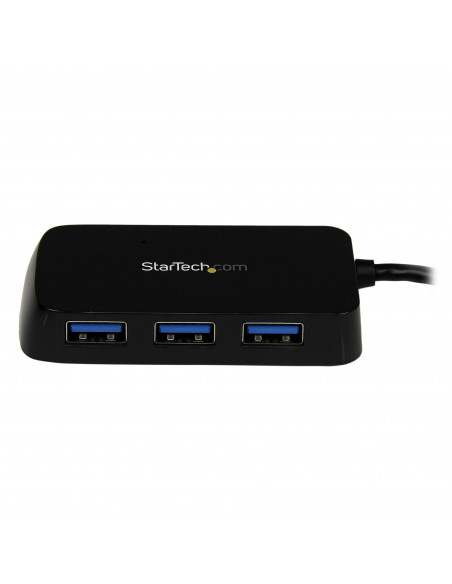 StarTech.com Hub Mini USB 3.0 SuperSpeed a 4 porte portatile - Nero