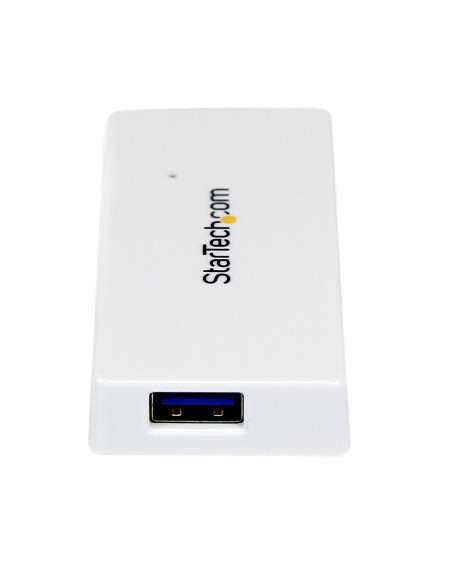 StarTech.com Hub portatile mini USB 3.0 SuperSpeed a 4 porte - Perno e concentratore per Ultrabook USB 3.0 con cavo integrato - 
