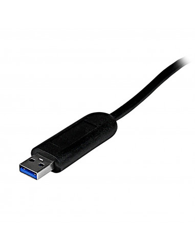 StarTech.com Hub portatile USB 3.0 SuperSpeed a 4 porte - Perno e concentratore per notebook o Ultrabook USB 3.0 con cavo integr