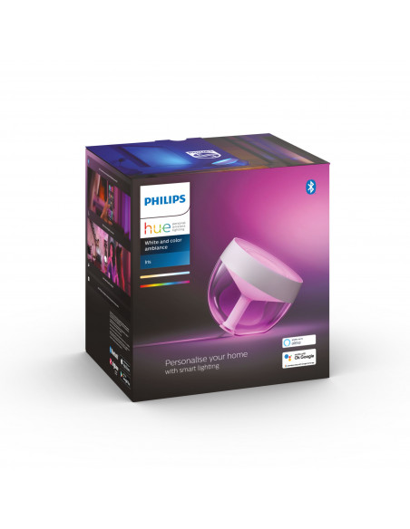 Philips Hue White and Color ambiance IRIS Lampada Smart da Tavolo Nera