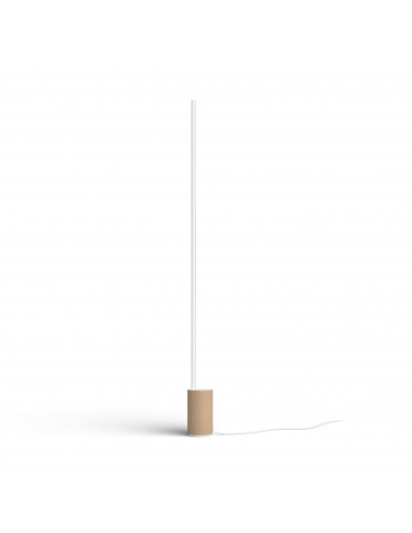 Philips Hue White and Color ambiance Gradient Signe Lampada Smart da Terra Effetto Legno