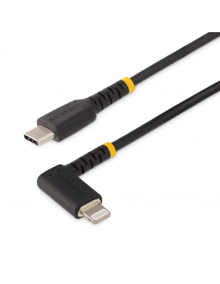 StarTech.com Cavo USB-C a Lightning da 1 m - Cavo di ricarica/sincronizzazione da USB Tipo-C a Lightning in fibra aramidica resi