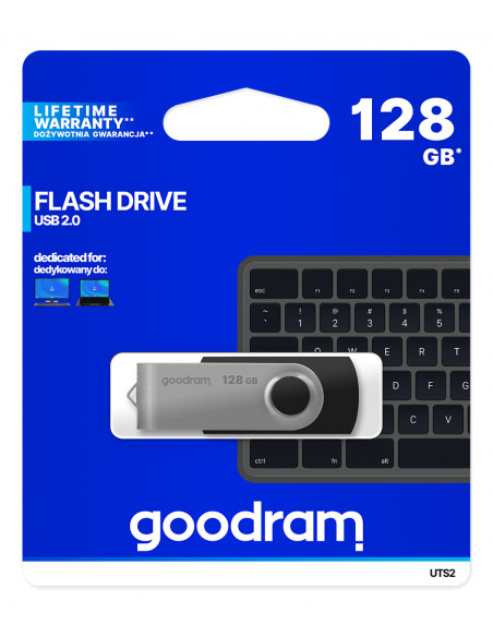 Goodram UTS2 unità flash USB 128 GB USB tipo A 2.0 Nero