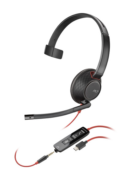 POLY Cuffie Blackwire C5210 USB-C + cavo in linea (sfuse)