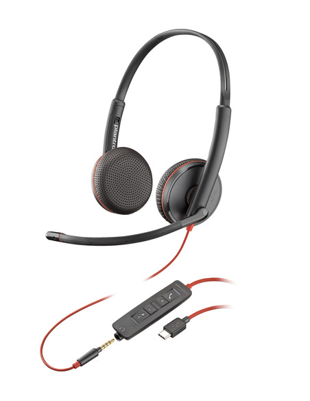 POLY Cuffie Blackwire C3225 stereo USB-C (sfuse)