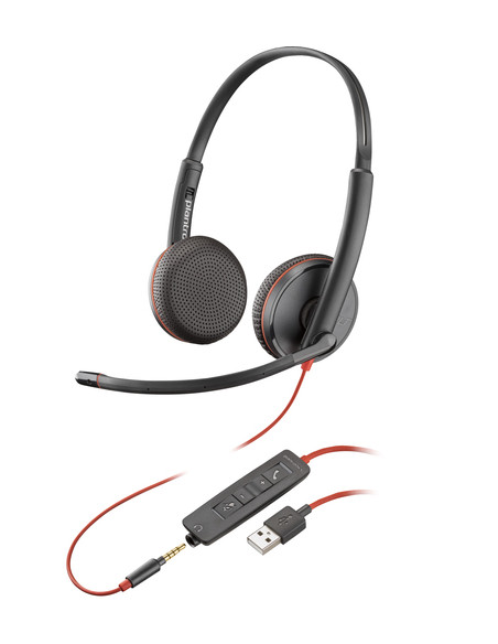 POLY Cuffie Blackwire 3225 stereo USB-A (sfuse)