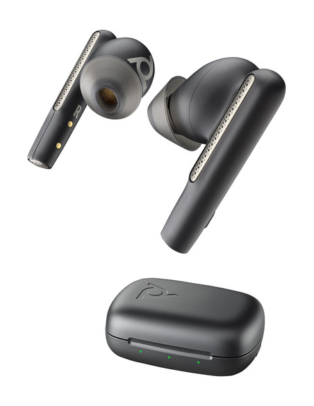 POLY Auricolari nerofumo Voyager Free 60 UC + Adattatore BT700 USB-C + Custodia di ricarica di base