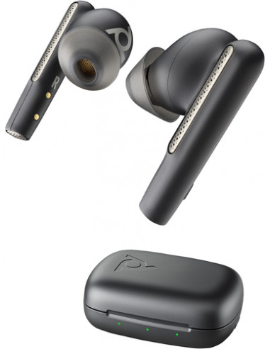 POLY Auricolari nerofumo Voyager Free 60 UC M + Adattatore BT700 USB-A + Custodia di ricarica di base