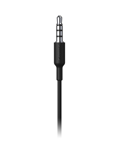 Philips TAA1105BK/00 Cuffie con Filo per Fitness e Sport, Microfono, IPX2 Resistenti al Sudore, Supporti per l'orecchio Flessibi
