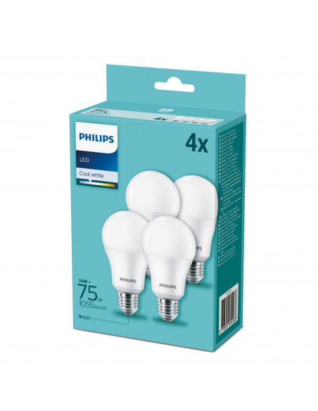 Philips Lampadina 75 W A60 E27 x4