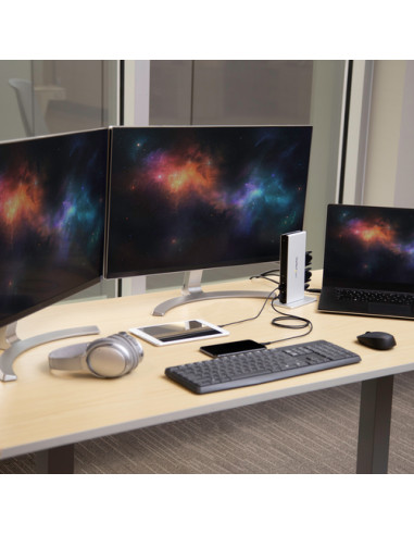 StarTech.com Docking Station Universale per Laptop USB 3.0 per dual-monitor DVI Gigabit Ethernet con adattatori HDMI / VGA - Ada