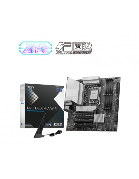 MSI PRO B860M-A WIFI scheda madre Intel B860 LGA 1851 (Socket V1) micro ATX