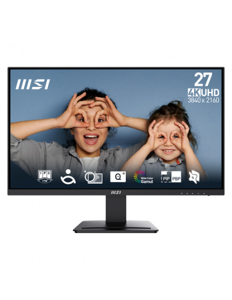 MSI Pro MP273U Monitor PC 68,6 cm (27") 3840 x 2160 Pixel 4K Ultra HD Nero