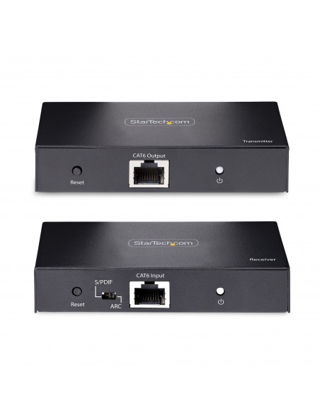 StarTech.com Extender HDMI 4K su Cavo Ethernet CAT5/CAT6, Video Extender 4K 60Hz HDR fino a 70m, Uscita HDMI e Audio S/PDIF su C
