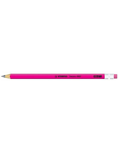 STABILO Matita in grafite - swano fluo - Pack da 12 - Colori assortiti