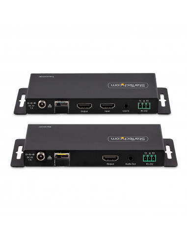 StarTech.com Kit Extender HDMI su fibra ottica LC, 4K 60Hz fino a 1km (Single Mode) o 300m (Multimode) - Estensore HDMI, HDR, HD