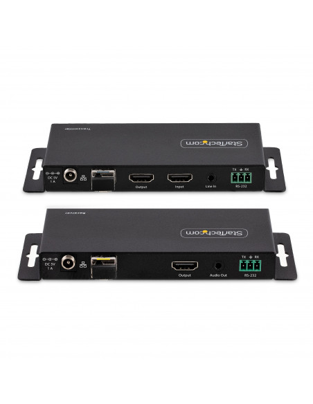 StarTech.com Kit Extender HDMI su fibra ottica LC, 4K 60Hz fino a 1km (Single Mode) o 300m (Multimode) - Estensore HDMI, HDR, HD