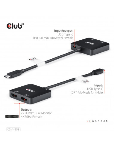 CLUB3D CSV-1558 ripartitore video