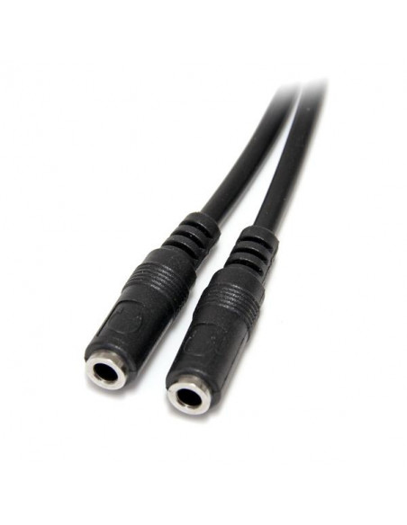 StarTech.com Cavo splitter stereo slim - Maschio 3,5 mm a 2 femmina 3,5 mm