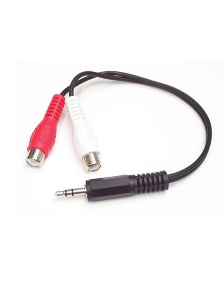 StarTech.com Cavo audio stereo 15 cm - 3,5 mm maschio a 2 femmina RCA