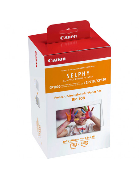 Canon Set inchiostro a colori RP-108 e carta 100 x 148 mm, 108 fogli