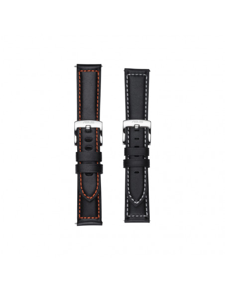 ASUS VivoWatch Strap (HC-S01) Cinghia Nero, Arancione Pelle