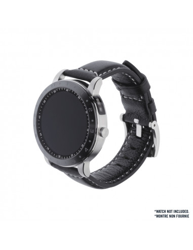 ASUS VivoWatch Strap (HC-S02) Cinghia Nero, Bianco Pelle