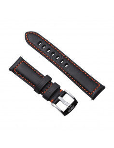 ASUS VivoWatch Strap (HC-S01) Cinghia Nero, Arancione Pelle 2