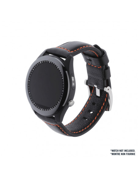 ASUS VivoWatch Strap (HC-S01) Cinghia Nero, Arancione Pelle