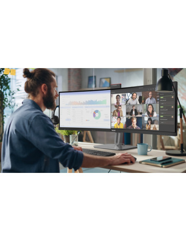 Philips 49B2U6900CH/00 Monitor PC 124 cm (48.8") 5120 x 1440 Pixel Dual QHD LCD Nero