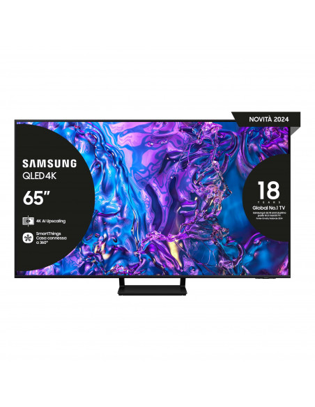 Samsung Q70D TV QLED 4K 65” QE65Q70DATXZT Smart TV Wi-Fi Black 2024, Quantum Processor 4K, 4K AI Upscaling, AirSlim Design, OT