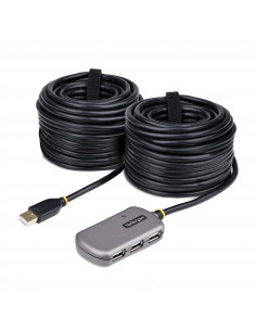 StarTech.com Cavo di Prolunga USB 2.0 da 24m con Hub di Estensione a 4 Porte USB-A, Cavo ripetitore USB attivo, Cavo Prolunga al