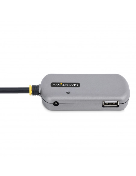 StarTech.com Cavo di Prolunga USB 2.0 da 24m con Hub di Estensione a 4 Porte USB-A, Cavo ripetitore USB attivo, Cavo Prolunga al