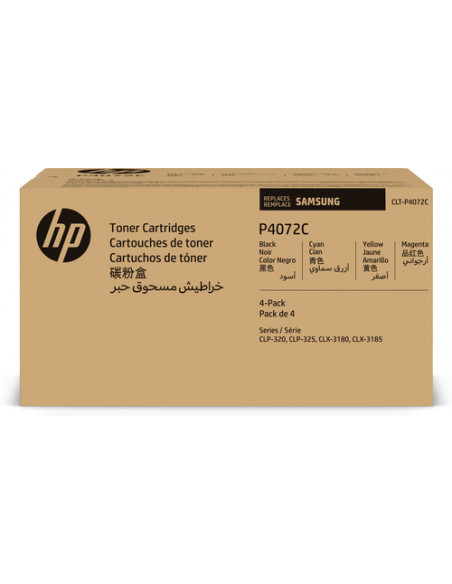 Samsung Confezione da 4 cartucce toner originali HP CLT-P4072C (ciano/magenta/giallo/nero)