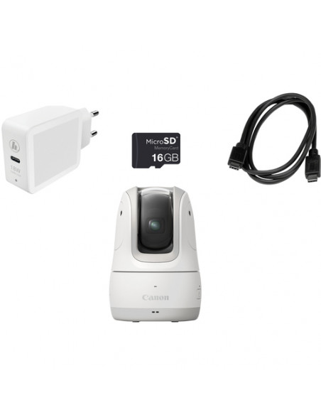 Canon PowerShot PX, fotocamera compatta autonoma, kit essenziale, bianco
