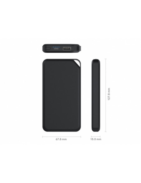 Conceptronic AVIL01B batteria portatile Polimeri di litio (LiPo) 10000 mAh Nero