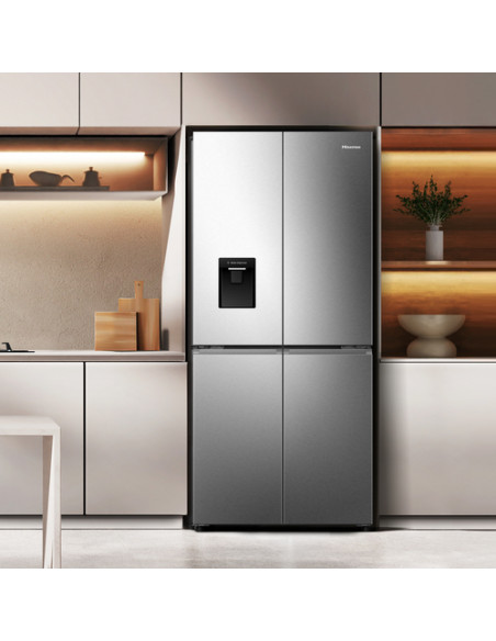 Hisense RQ5P470SMIE frigorifero con congelatore 482 L E Argento, Acciaio inox Hisense RQ5P470SMIE frigorifero con congelatore 482 L E Argento, Acciaio inox