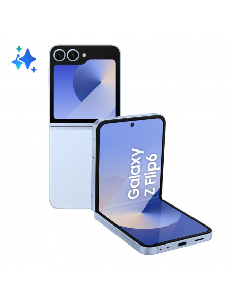 Samsung Galaxy Z Flip6 Smartphone AI, 512GB, RAM 12GB, Display 3,4" SAMOLED/6,7" Dynamic AMOLED 2X, Blue