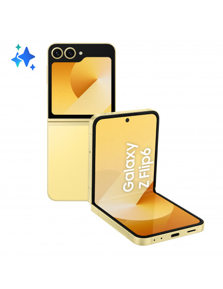 Samsung Galaxy Z Flip6 Smartphone AI, 256GB, RAM 12GB, Display 3,4" SAMOLED/6,7" Dynamic AMOLED 2X, Yellow