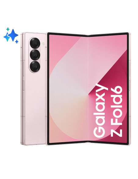 Samsung Galaxy Z Fold6 Smartphone AI, 512GB, RAM 12GB, Display 6,3"/7,6" Dynamic AMOLED 2X, Pink