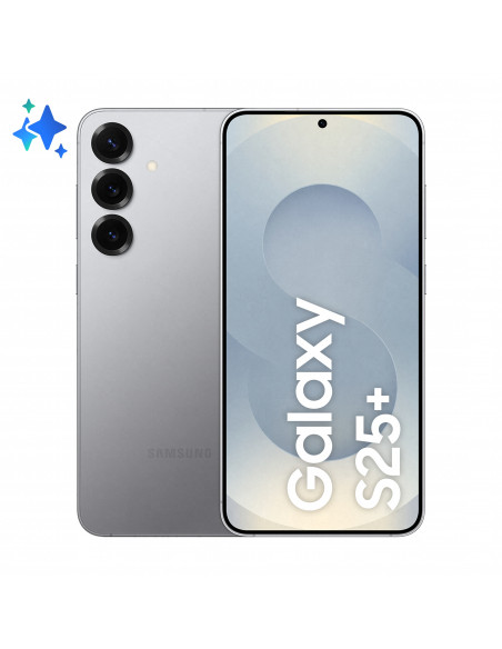 Samsung Galaxy S25+ Smartphone AI, Display 6.7'' QHD+ Dynamic AMOLED 2X, Fotocamera 50MP, RAM 12GB, 256GB, 4.900 mAh, Silver sha