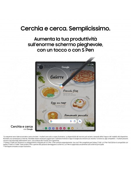 Samsung Galaxy Z Fold6 Smartphone AI, 512GB, RAM 12GB, Display 6,3"/7,6" Dynamic AMOLED 2X, Pink