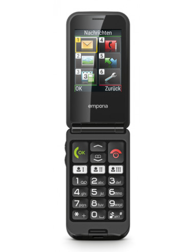 Emporia emporiaTALKglam 6,1 cm (2.4") 94 g Nero Telefono cellulare basico