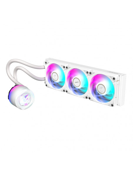 GIGABYTE AORUS WATERFORCE X II 360 ICE Raffreddamento a liquido per CPU AIO - 3x ventole ARGB da 120 mm, LCD a colori, DAISY-CHA
