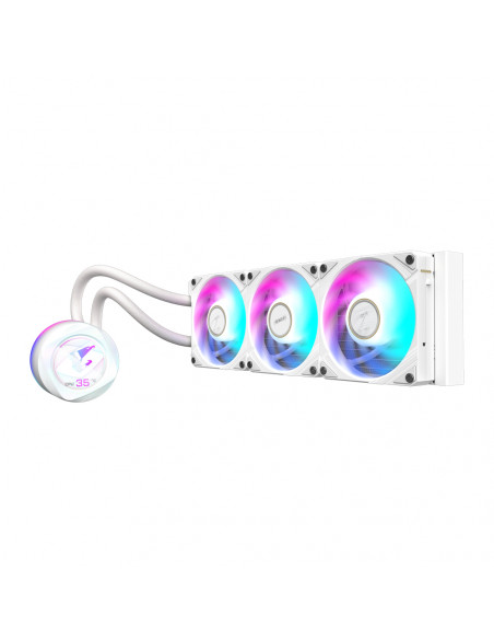 GIGABYTE AORUS WATERFORCE X II 360 ICE Raffreddamento a liquido per CPU AIO - 3x ventole ARGB da 120 mm, LCD a colori, DAISY-CHA