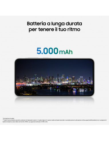 Samsung Galaxy A56 5G, Smartphone con Funzioni intelligenti, Display Super AMOLED 6.7”, 8GB RAM, 128GB, Camera 50MP, Batteria 