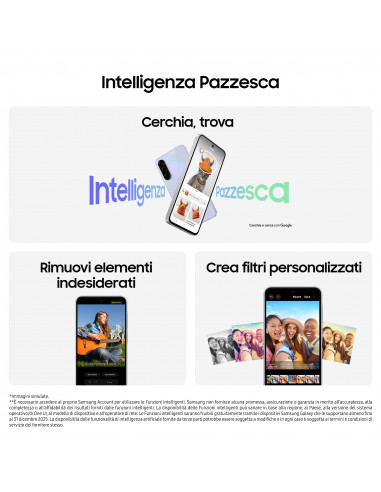 Samsung Galaxy A36 5G, Smartphone con Funzioni intelligenti, Display Super AMOLED 6.7”, 8GB RAM, 256GB, Camera 50MP, Batteria 